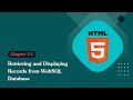 Unleashing The Power Of HTML 5 Retrieving And Displaying Records From WebSQL Database