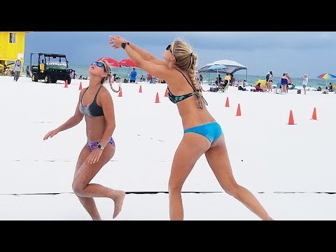 WOMEN'S BEACH VOLLEYBALL | Pool Game 4 | Siesta Key FL Video