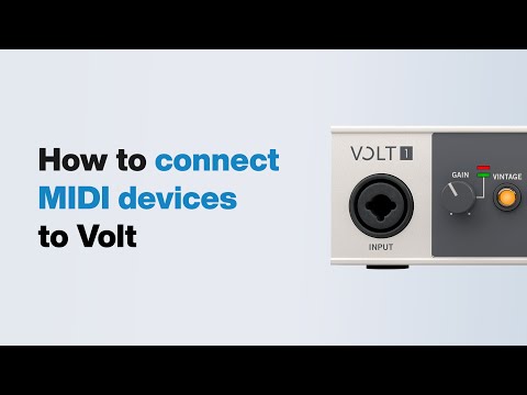 UA Support: How to connect MIDI devices to Volt