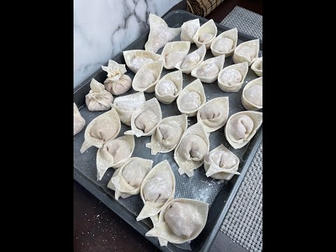 How to wrap a Wonton 3 different ways!