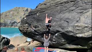 Video thumbnail of The Apprentice, 7A+. Tintagel