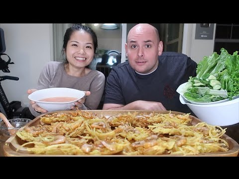 Vlog 472| Lại Làm Nguyên Mâm Bánh Tôm Tây Hồ Cuốn Rau Sống. Giòn Thơm, Ngon Dã Man