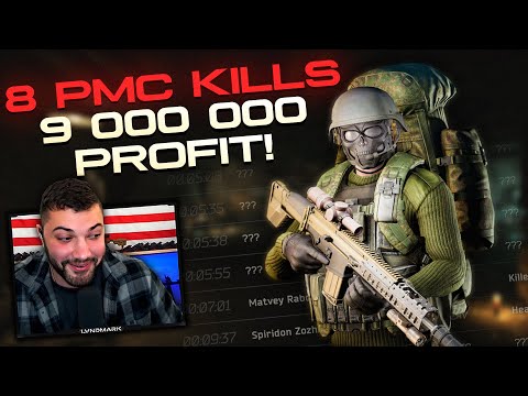 8 PMC KILLS, 9 MILLION PROFIT RAID - 105KG of loot