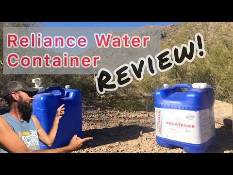 Review! Reliance Aqua-Tainer Water Storage Container. #offgrid #nomad