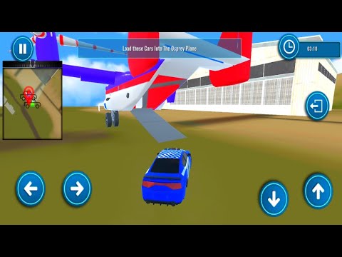Us Police Muscle Car Plane Transporter - Android Game #1