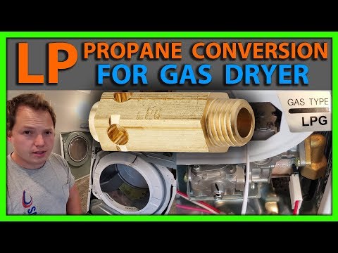 How To Convert a Front Load Gas Dryer to Propane or LP from Natural Gas