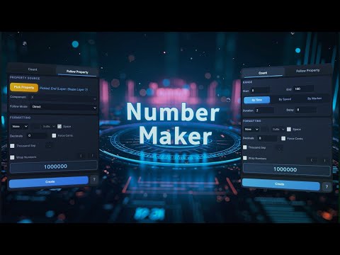 Number Maker for After Effects | Dynamic Numbers Made Easy
