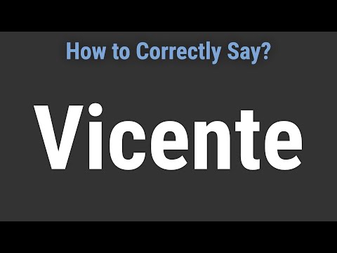 How to Pronounce Name Vicente (Correctly!)