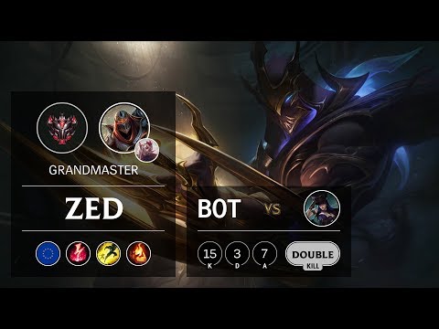 Zed Bot vs Caitlyn - EUW Grandmaster Patch 9.14