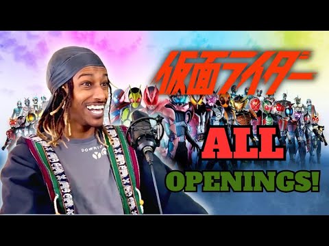 KAMEN RIDER ALL OPENINGS REACTION (1971- ZEZTZ + MORE)
