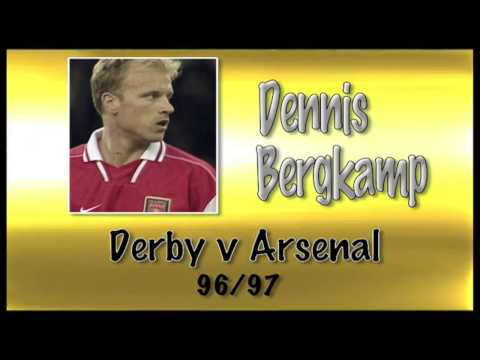 DENNIS BERGKAMP - Derby v Arsenal, 96/97 | Retro Goal