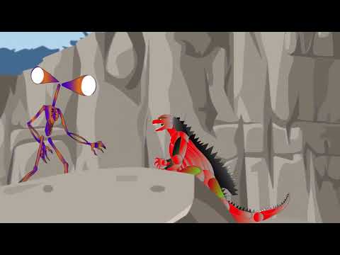 Godzilla, Siren Head, Cartoon Cat: Eat Wild Mushrooms-||Godzilla, Shin Godzilla vs PAC:SirenHeadBOSS