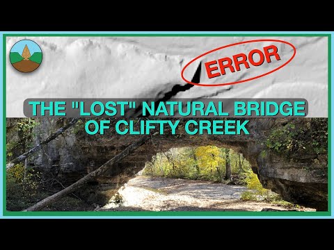 Mapping mystery: Why doesn't Clifty Creek Natural Bridge show up on lidar maps?