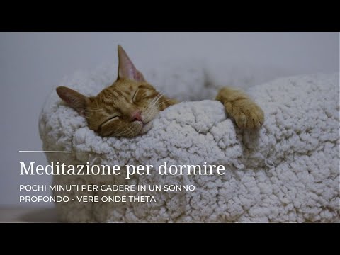 Meditazione per dormire - 12 minuti di rilassamento profondo - con vere onde theta