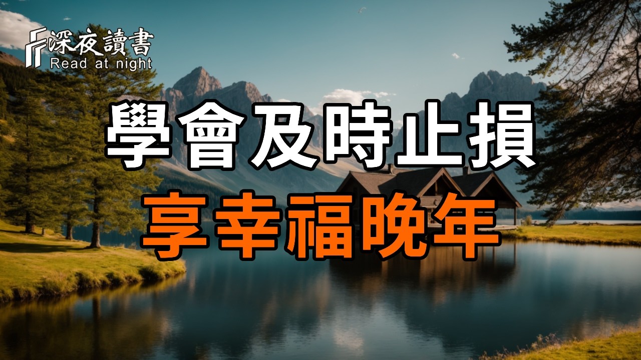 如果不幸遇到這種家人，請記住這段話，學會及時止損。【深夜讀書】#人生感悟 #正能量 #情感 #晚年幸福 
