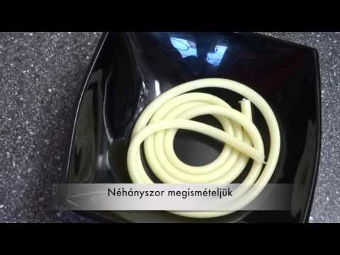 Epres fehér csokoládé spagetti