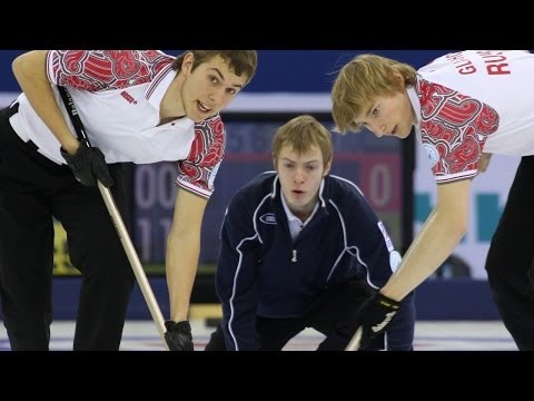 CURLING: USA-RUS World Junior Chps 2014 - Men Draw 9