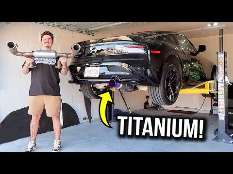 NISSAN Z NEW Titanium Exhaust Install! *SOUNDS PERFECT!*