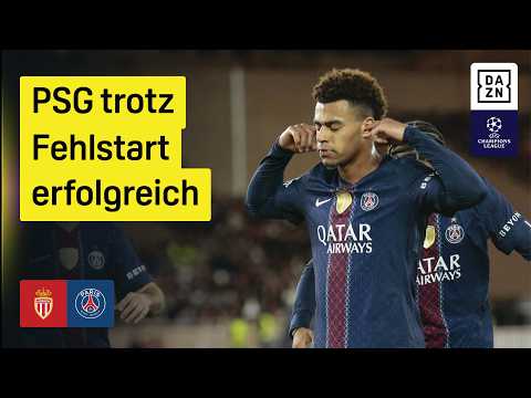 Doue schlägt doppelt zu: AS Monaco - Paris Saint-Germain | Playoffs | UEFA Champions League | DAZN