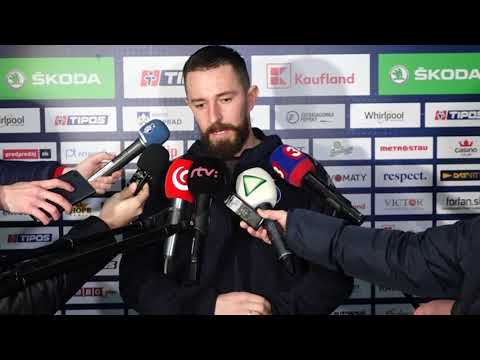 Ivan Vishnevskiy a Patrik Svitana po zápase s Trenčínom (50. kolo)