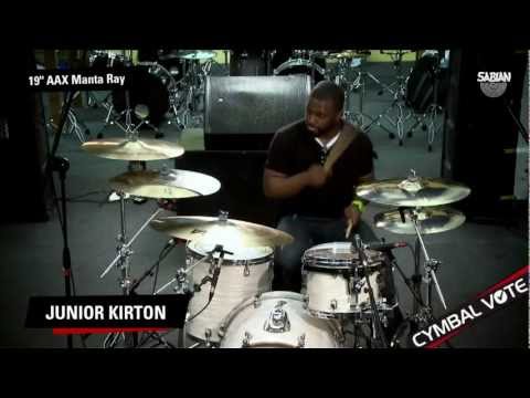 CYMBAL VOTE - Junior Kirton Demo's the 19" AAX Manta Ray