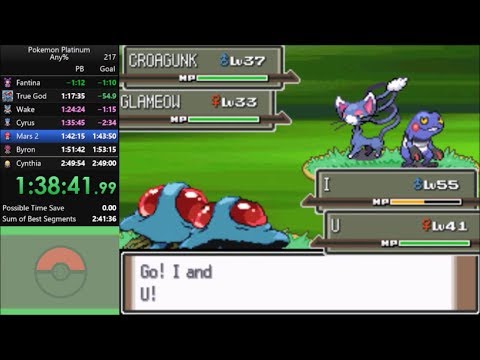 Pokemon Platinum Any% Speedrun in 2:45:43