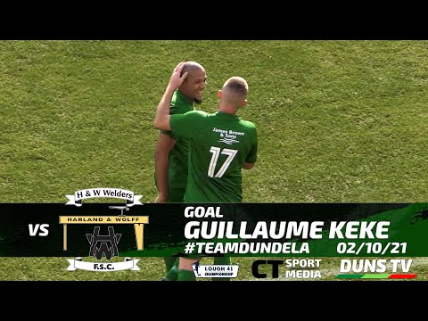 2021-22 Dundela Goals 002 - Guillaume Keke Vs H&W Welders - 2nd October 2021