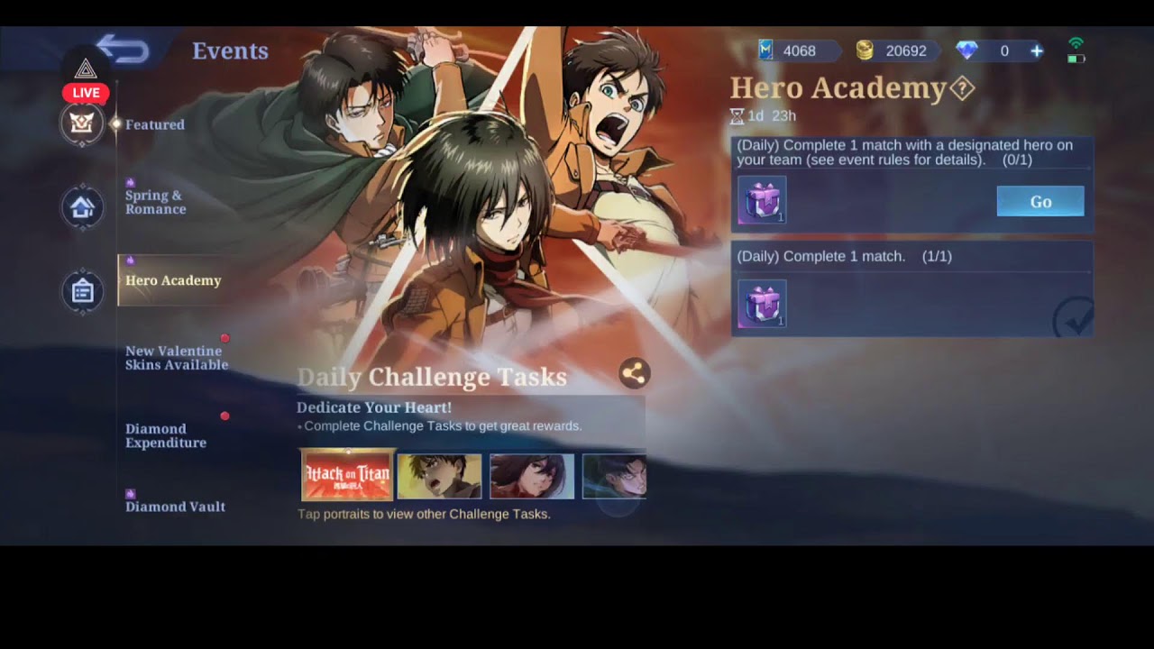 First stream in YouTube Channel: Practice All MLBB Heroes.😊
