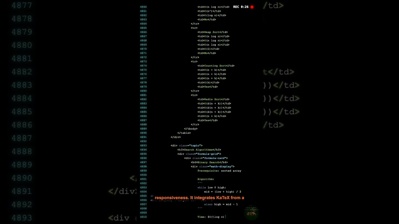 I Fit a CS Math Degree Into One HTML File (w link)
