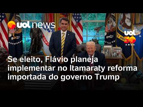 Flávio Bolsonaro, se eleito, planeja implementar reforma importada do governo Trump no Itamaraty