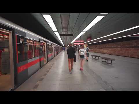 Czech Republic, Prague,metro ride from Chodov to Opatov