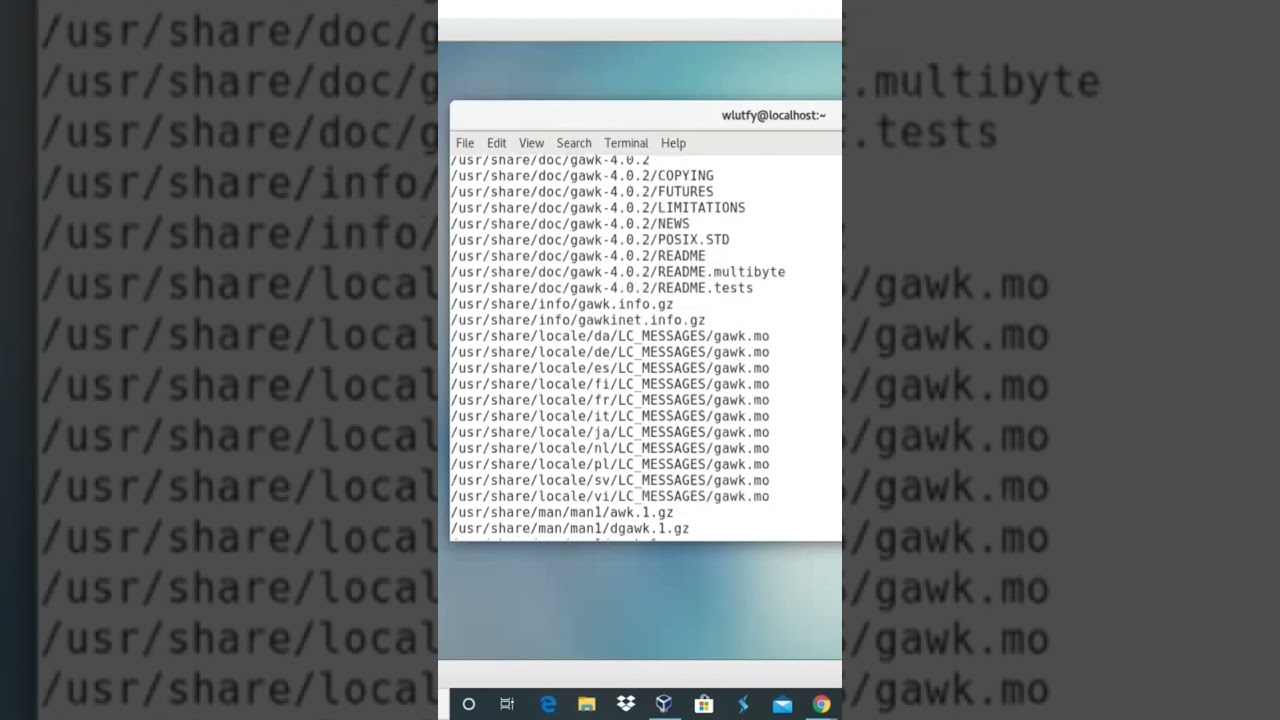 Using RedHat Package Manager ‘rpm’ to query GNU gawk package