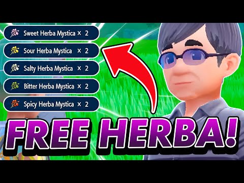 How to get GIFT HERBA MYSTICA in The Teal Mask Pokemon Scarlet and Violet DLC