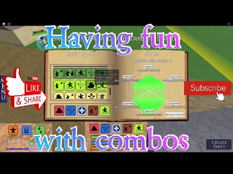 Messing with combos - Elemental Battlegrounds (Roblox)