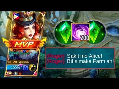 ALICE FAST STACKS EARLY IN THIS ROTATION & FAST END IN 10 MINS?!(MUST TRY!)-MLBB