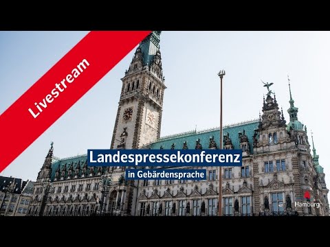 Hamburger Landespressekonferenz am 06.10.2020 in Gebärdensprache