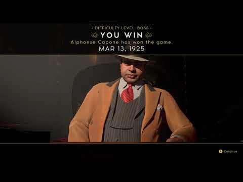 Empire of Sin - Al Capone Kingpin Ending on Boss Difficulty - Game Won