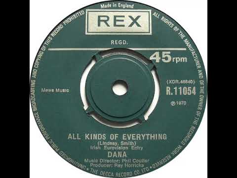 UK New Entry 1970 (67) Dana - All Kinds Of Everything