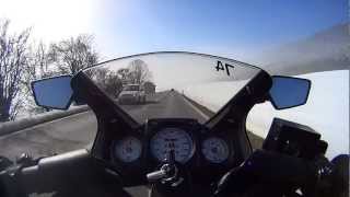 preview picture of video 'SUN afternoon ride - trip to the Chasseral - part 03 Lamboing - Kawasaki Ninja 250R'