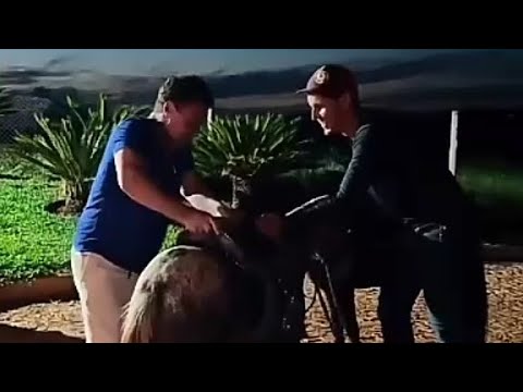 EDUARDO COSTA E WELITON COSTA - A SAGA DA MONTARIA NO PÔNEY 😅😅😍