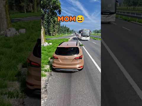 Family Highway Entering Style 🚗😂 #beamngdrive