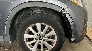 How to take off the fender flare (fender molding) of a 2016 Mazda CX-5