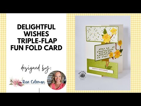 Tarjeta divertida con triple solapa y deseos encantadores