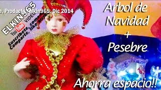 preview picture of video 'Árbol de Navidad y pesebre 2 en 1 - Ahorra espacio'