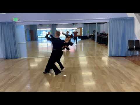 Lesson with Andrew Sinkinson, Aleksandr Riabtsev Oblakova Mariia, slow foxtrot