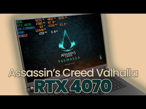 RTX 4070 | 2023 ASUS ROG Strix G18 | Assassin's Creed Valhalla benchmarks