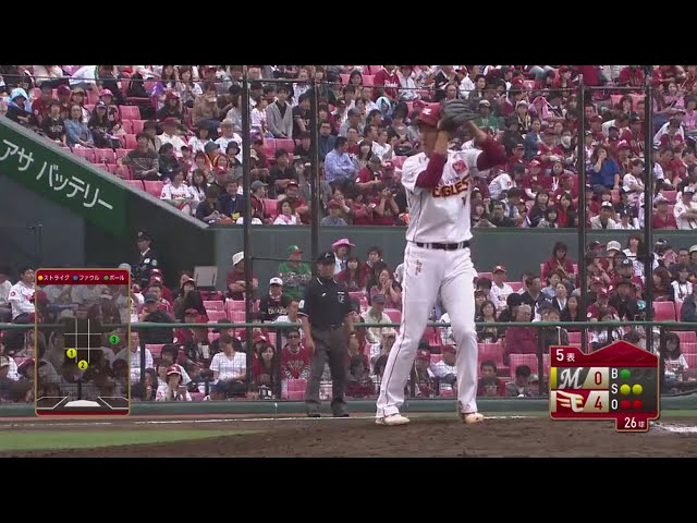 【5回表】CSへ好アピール!! イーグルス・森 3イニングスを9人で片づける好投!! 2017/10/10 E-M