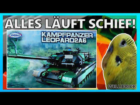 SENSATION: Xingbao erfindet den hochqualitativen Klemmbaustein SCHROTT! XB-06040 Bundeswehr Leopard