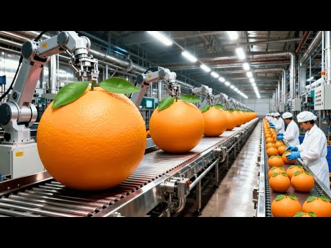 Inside a Modern Orange Juice Factory: From Farm to Delicious Drink (The Whole Process)