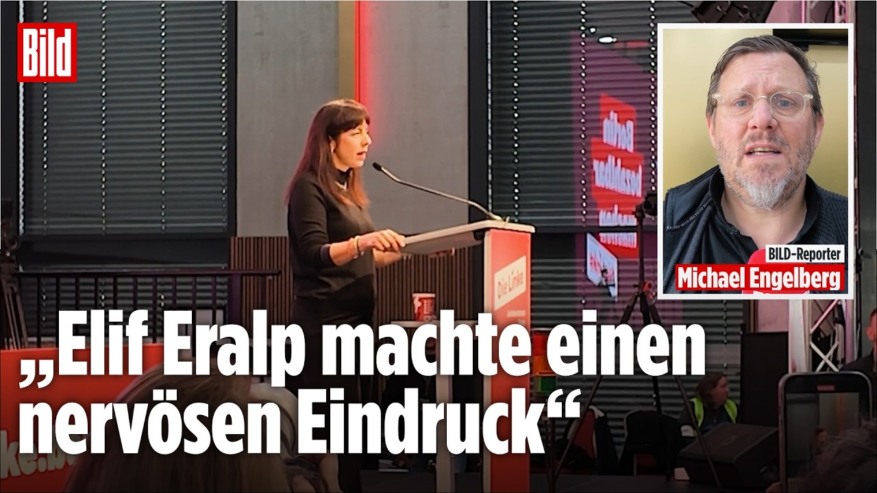 LINKE-PARTEITAG IN BERLIN: Elif Eralp mit kämpferischer Rede trotz „Spiegel“-Wirbel und Protesten